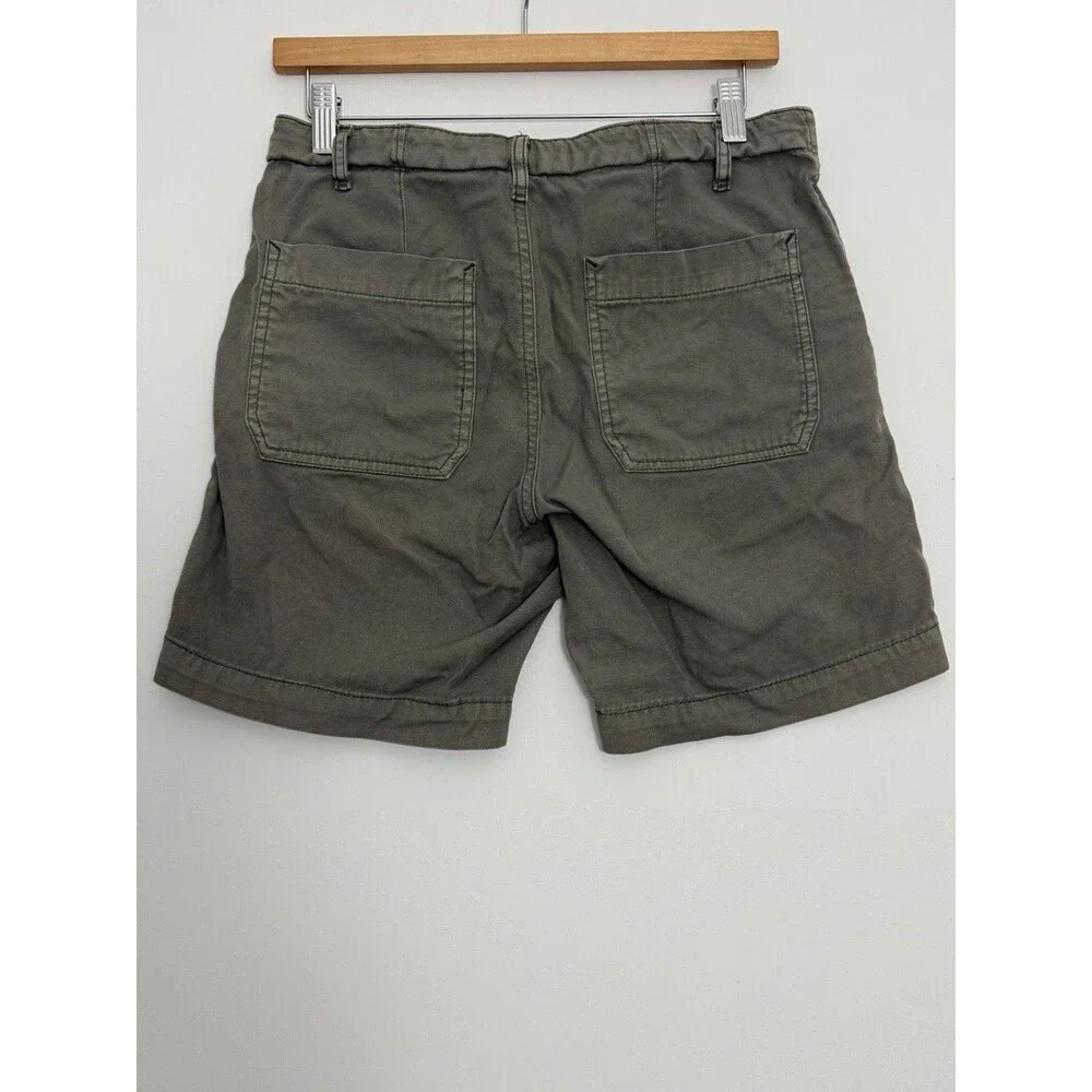 Buck Mason Deck Shorts Mens 29 Olive Green Chino Drawstring BM14004
